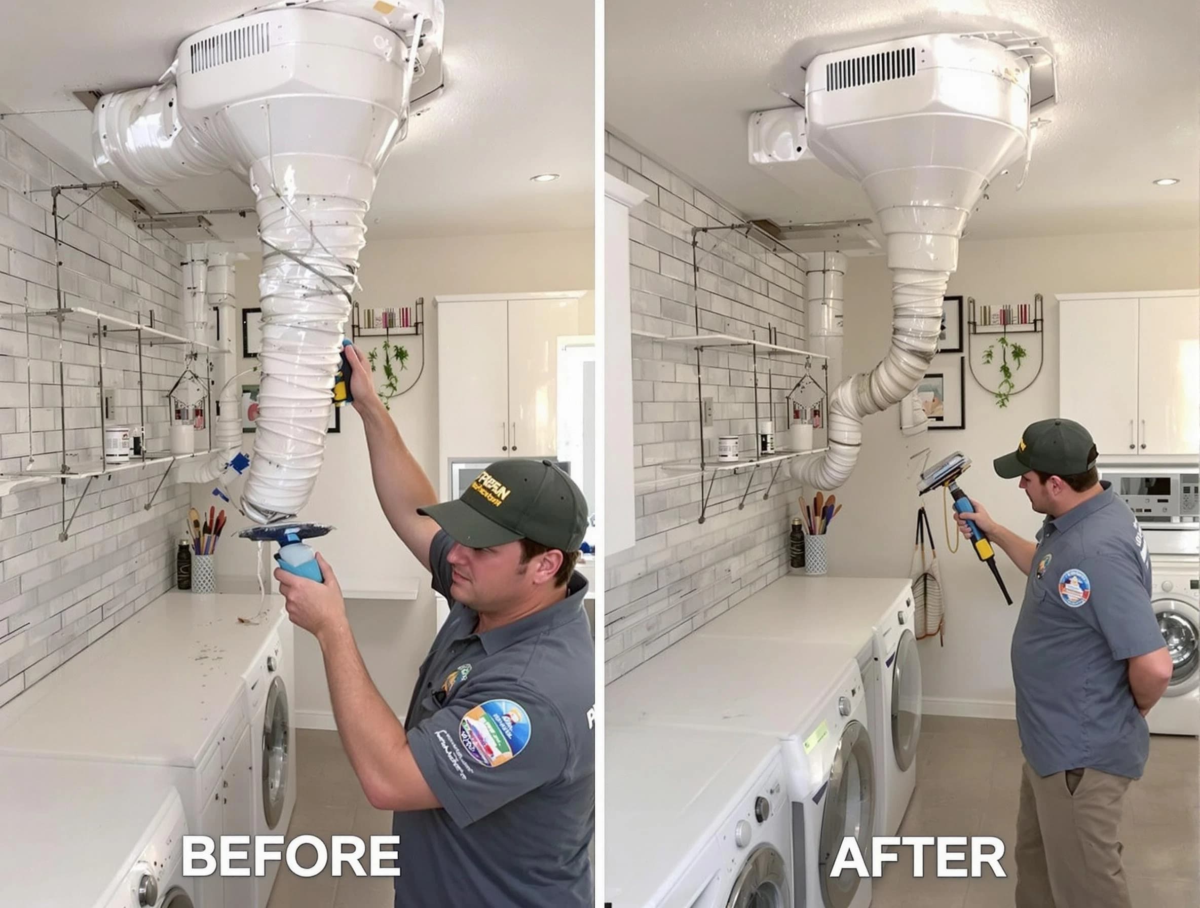 Professional dryer exhaust vent cleaning by Cambridge Dryer Vent Cleaning in Cambridge
