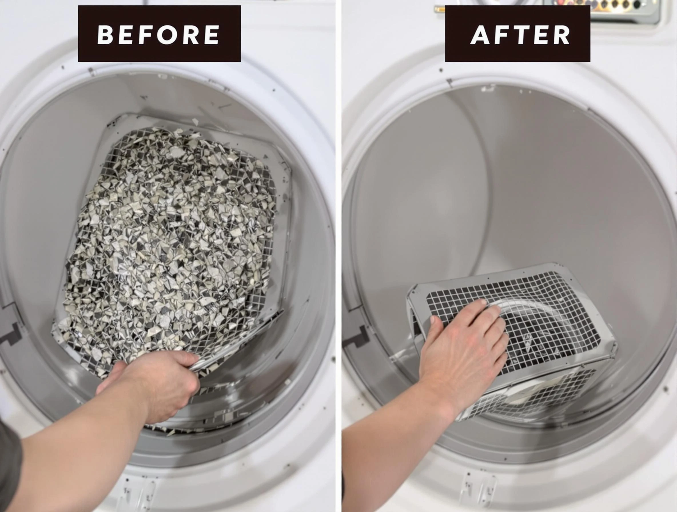 Professional lint trap cleaning by Cambridge Dryer Vent Cleaning in Cambridge