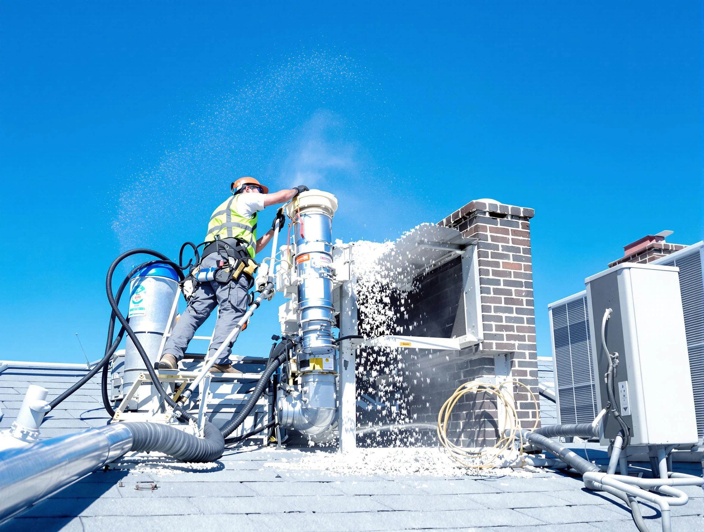 Expert roof dryer vent cleaning by Cambridge Dryer Vent Cleaning in Cambridge