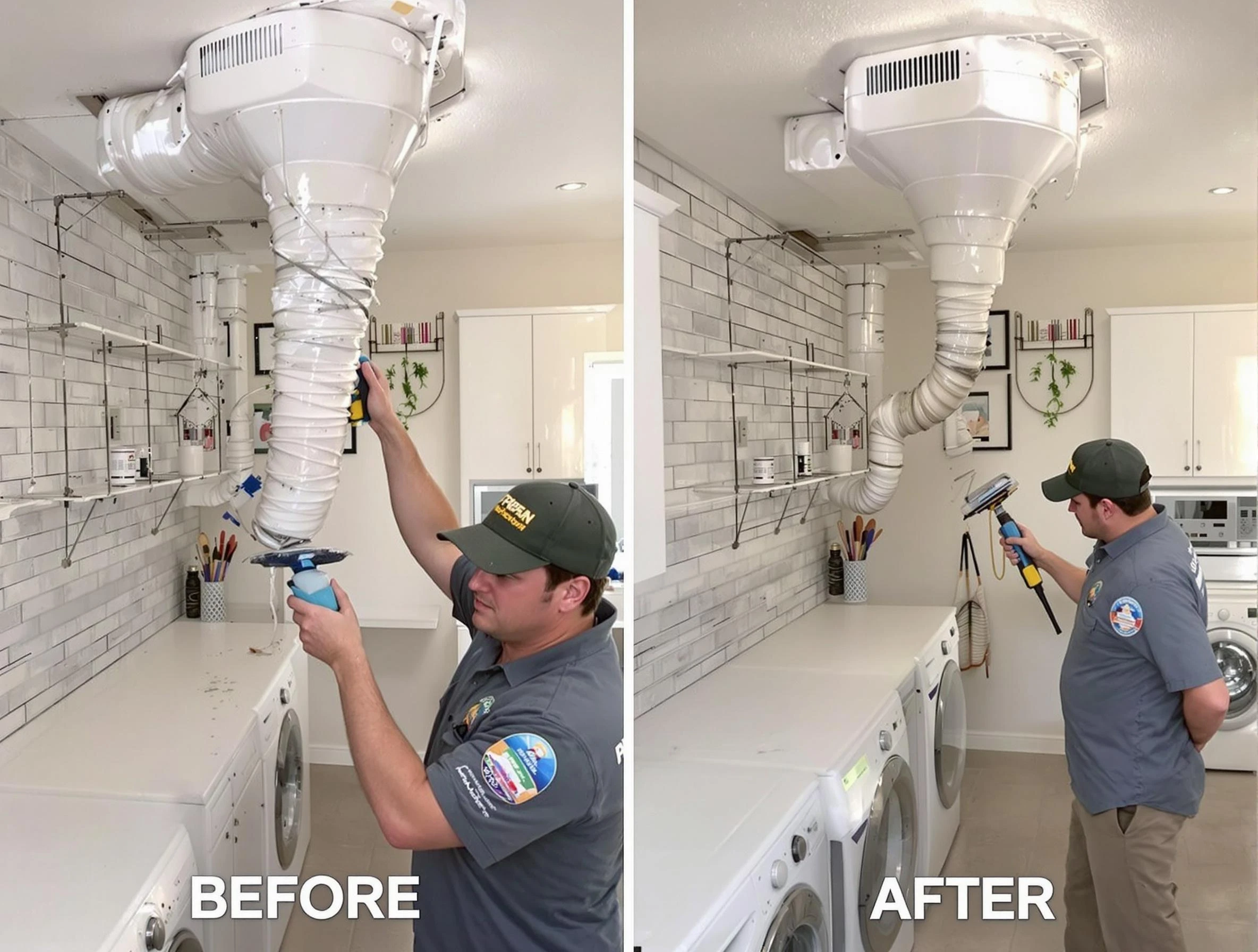 Professional dryer exhaust vent cleaning by Cambridge Dryer Vent Cleaning in Cambridge