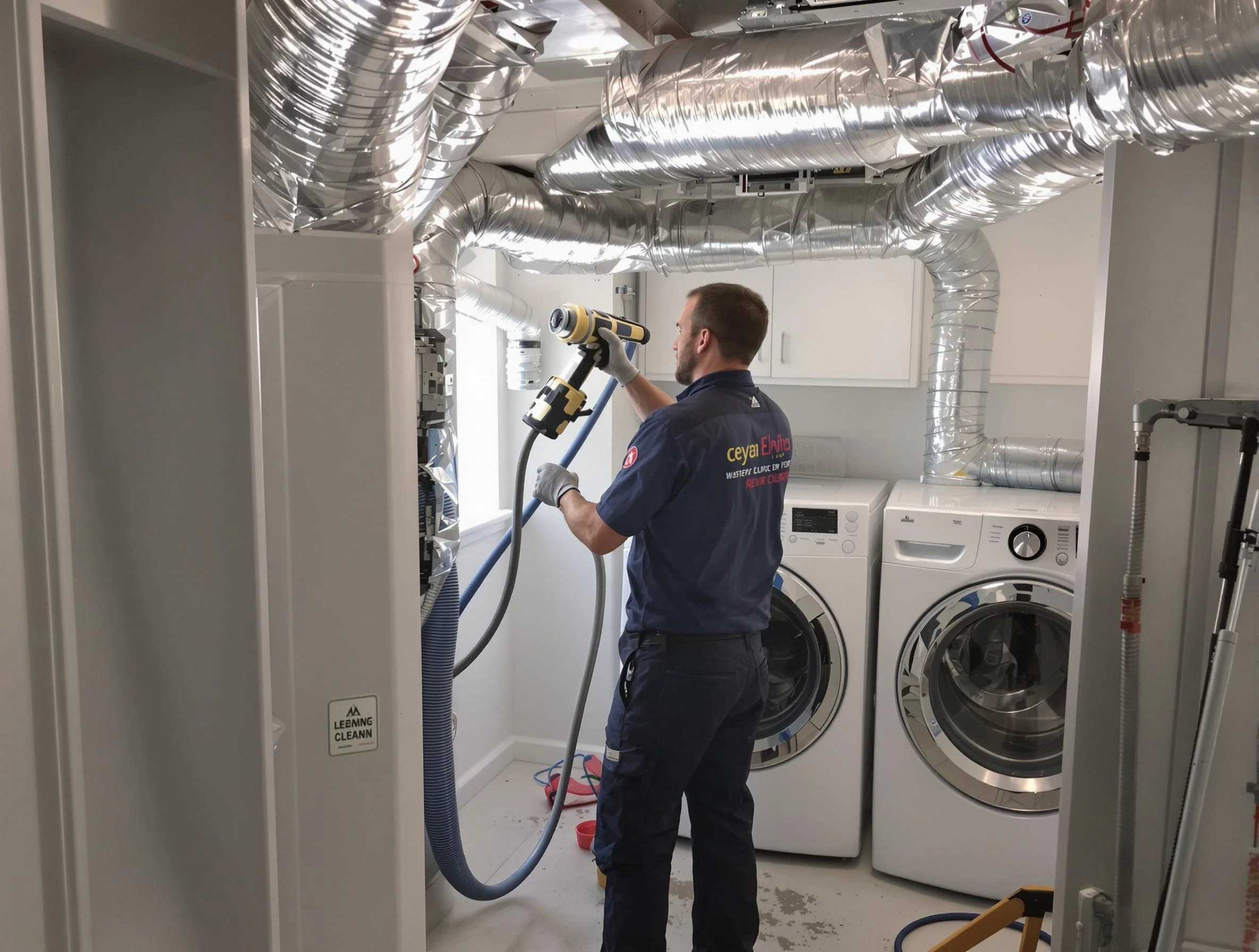 Cambridge Dryer Vent Cleaning specialist using advanced equipment for thorough duct cleaning in Cambridge