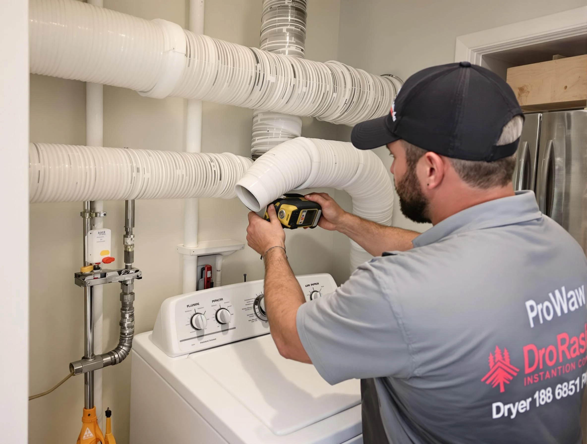 Professional dryer vent hose installation by Cambridge Dryer Vent Cleaning in Cambridge